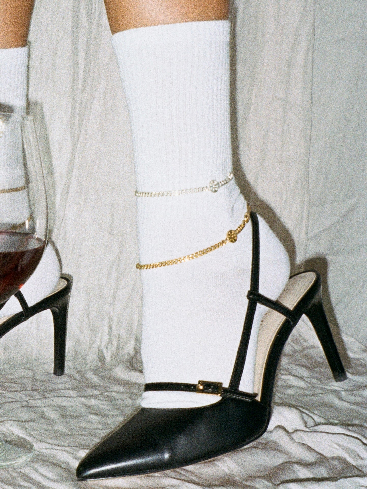 RAY ANKLE BRACELET GOLD