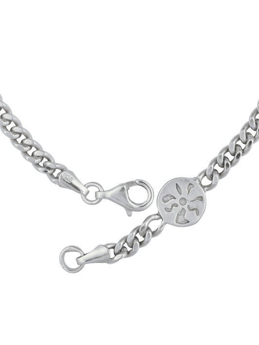 RAY ANKLE BRACELET SILVER