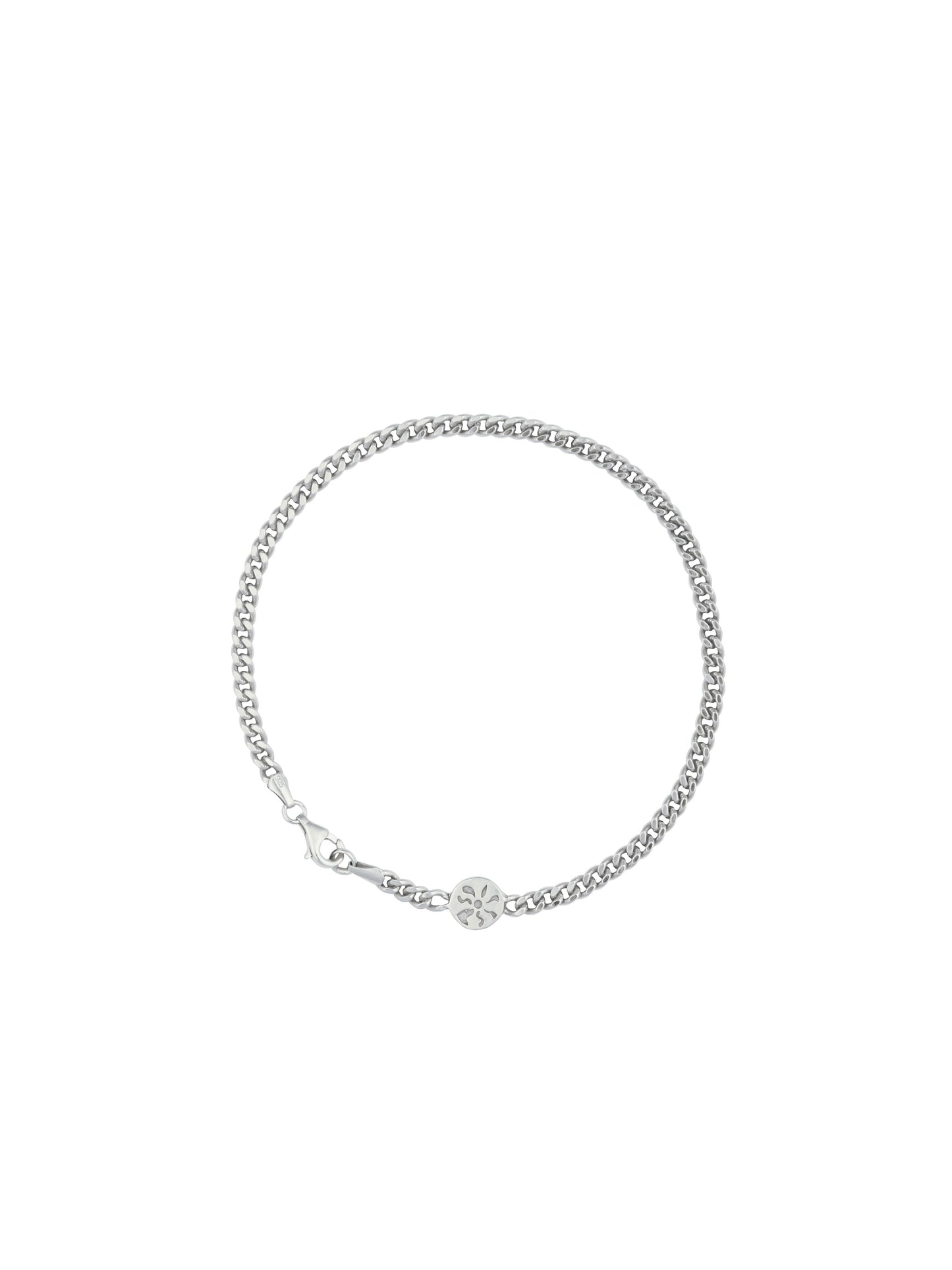 RAY ANKLE BRACELET SILVER