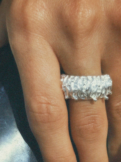 REEF RING SILVER