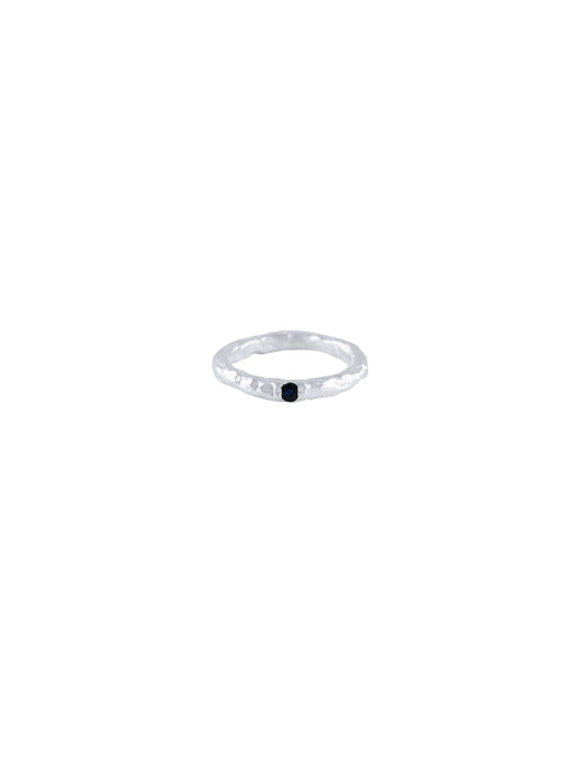 ALBA RING MIDNIGHT BLUE SILVER