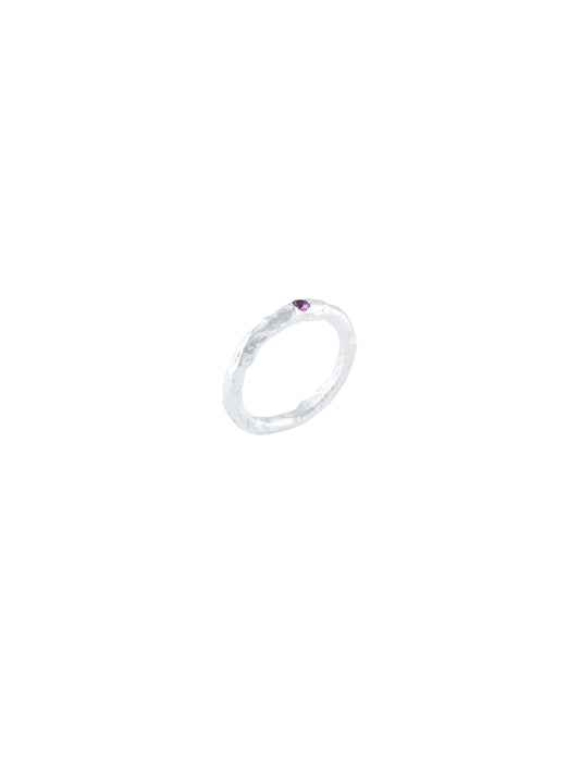 ALBA RING ROSE PINK SILVER