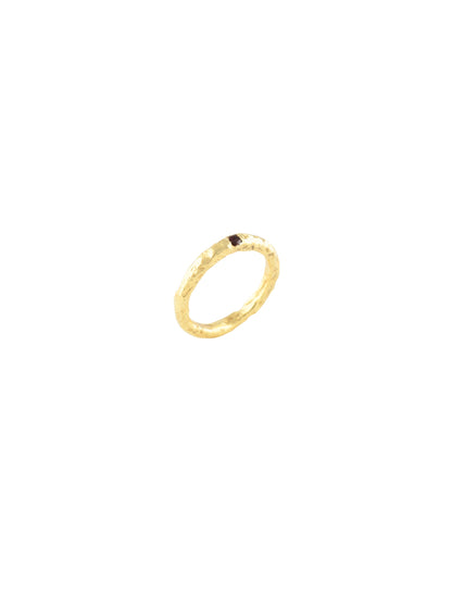 ALBA RING SANGRIA RED GOLD